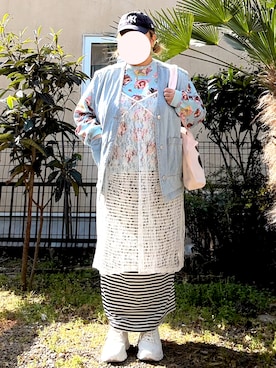 「WCJ（ダブルシージェイ）のアイテム」を使った、なこさん（レディース・159cm）の春コーディネート