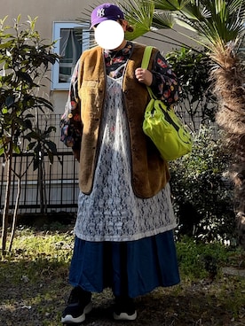 「Java（ジャバ）のアイテム（ジャケット/アウター）」を使った、なこさん（レディース・159cm）の春コーディネート