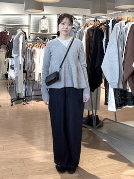 「GLOBAL WORK（グローバルワーク）のアイテム」を使った、wakame 𓈒𓏸さん（レディース・160cm）の秋コーディネート