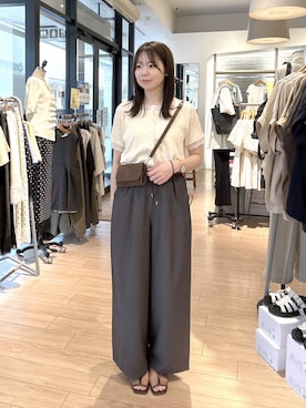 「GLOBAL WORK（グローバルワーク）のアイテム（パンツ）」を使った、wakame 𓈒𓏸さん（レディース・160cm）の夏コーディネート