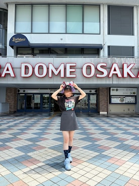 「hinari（ヒナリ）のアイテム」を使った、oimoさん（レディース・154cm）の夏コーディネート