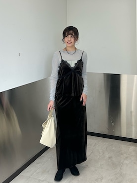 「KBF（ケイビーエフ）のアイテム（アクセサリー）」を使った、りのんさん（レディース・168cm）の夏コーディネート
