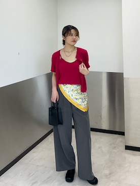 「KBF（ケイビーエフ）のアイテム（シューズ）」を使った、りのんさん（レディース・168cm）の春コーディネート