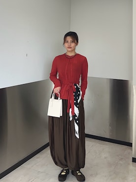 「KBF（ケイビーエフ）のアイテム（トップス）」を使った、りのんさん（レディース・168cm）の春コーディネート