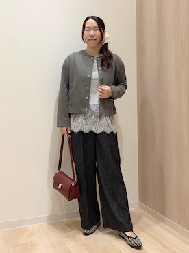 「grove（グローブ）のアイテム」を使った、那須 花絵さん（レディース・162cm）の秋コーディネート