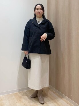 那須 花絵さん(レディース・162cm)の冬コーディネート