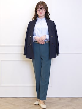 「AOYAMA（アオヤマ）のアイテム」を使った、SUIT SQUAREさん（レディース・163cm）の春コーディネート