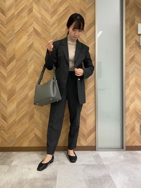 SUIT SQUAREさん（レディース・152cm）の冬コーディネート