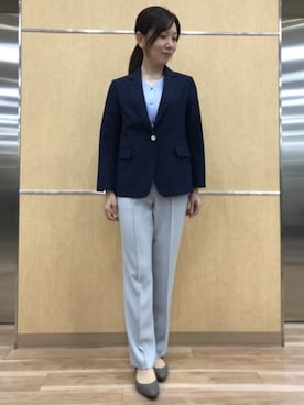 「通勤スタイル」｜SUIT SQUAREさん（レディース・158cm）の春コーディネート