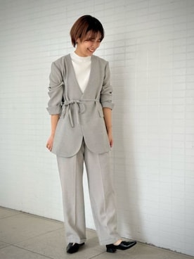 「通勤」｜SUIT SQUAREさん（レディース・160cm）の春コーディネート