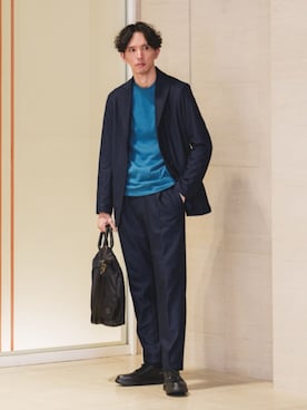 「アイテム（セットアップ）」を使った、SUIT SQUAREさん（メンズ・186cm）の冬コーディネート