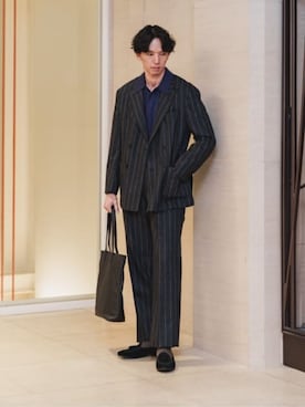 SUIT SQUAREさん（メンズ・186cm）の冬コーディネート