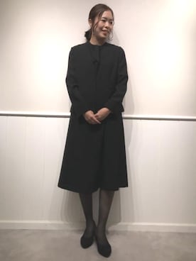 「AOYAMA（アオヤマ）のアイテム」を使った、SUIT SQUAREさん（レディース・167cm）の冬コーディネート