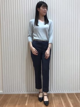 「AOYAMA（アオヤマ）のアイテム」を使った、SUIT SQUAREさん（レディース・166cm）の春コーディネート