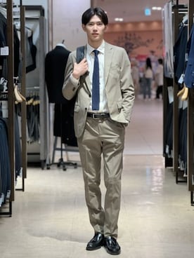 SUIT SQUAREさん（メンズ・185cm）の冬コーディネート