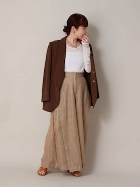 「CIS.（シス）のアイテム」を使った、SUIT SQUAREさん（レディース・156cm）の春コーディネート