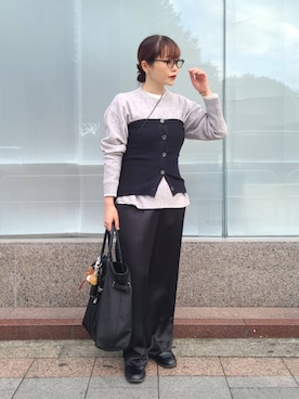 SUIT SQUAREさん（レディース・156cm）の冬コーディネート