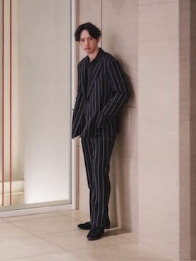 「通勤」｜SUIT SQUAREさん（メンズ・186cm）の春コーディネート