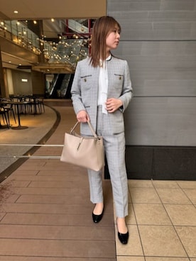 SUIT SQUAREさん（レディース・160cm）の冬コーディネート