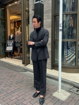 SUIT SQUAREさん（メンズ・179cm）の冬コーディネート