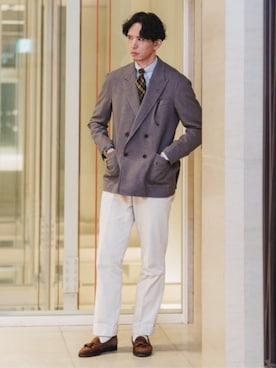 SUIT SQUAREさん（メンズ・186cm）の冬コーディネート