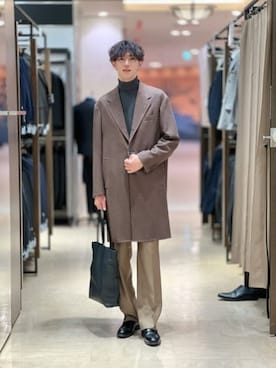 SUIT SQUAREさん（メンズ・185cm）の冬コーディネート