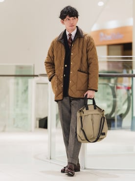 「アイテム（テーラードジャケット）」を使った、SUIT SQUAREさん（メンズ・186cm）の冬コーディネート