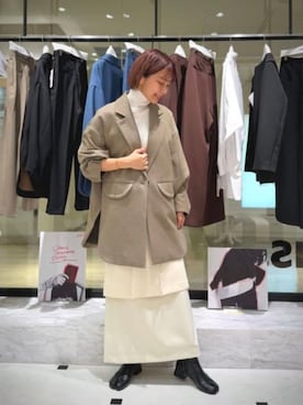 「CIS.（シス）のアイテム」を使った、SUIT SQUAREさん（レディース・160cm）の冬コーディネート