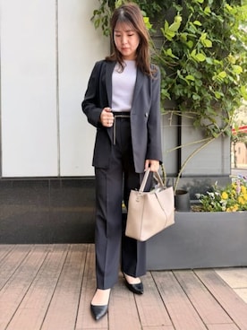 「スーツ」｜SUIT SQUAREさん（レディース・160cm）の春コーディネート