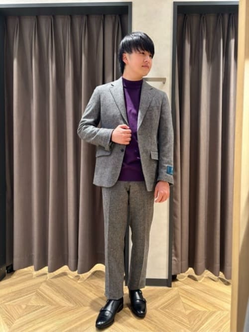 ジャケット 尾州 ウールカシミヤブレンド ツイル（テーラード