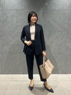 「アイテム（スーツジャケット）」を使った、SUIT SQUAREさん（レディース・163cm）の冬コーディネート