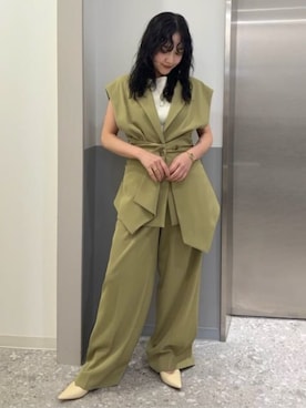 「CIS.（シス）のアイテム」を使った、SUIT SQUAREさん（レディース・155cm）の春コーディネート