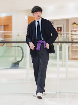 SUIT SQUAREさん（メンズ・186cm）の冬コーディネート