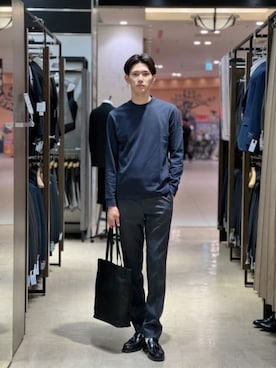SUIT SQUAREさん（メンズ・185cm）の冬コーディネート