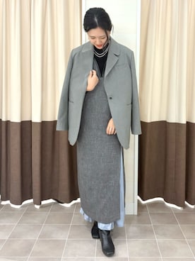 SUIT SQUAREさん（レディース・158cm）の冬コーディネート