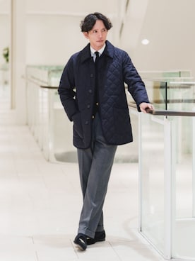 「アイテム（その他アウター）」を使った、SUIT SQUAREさん（メンズ・186cm）の冬コーディネート