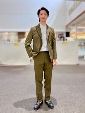 「SUIT SQUARE（スーツスクエア）のアイテム」を使った、SUIT SQUAREさん（メンズ・173cm）の夏コーディネート