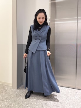 「アイテム（カードケース）」を使った、SUIT SQUAREさん（レディース・155cm）の冬コーディネート