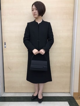 「AOYAMA（アオヤマ）のアイテム」を使った、SUIT SQUAREさん（レディース・160cm）の冬コーディネート