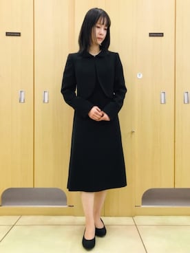 「AOYAMA（アオヤマ）のアイテム」を使った、SUIT SQUAREさん（レディース・155cm）の春コーディネート