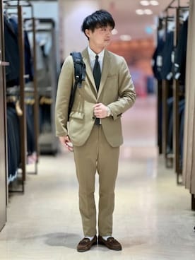 「SUIT SQUARE（スーツスクエア）のアイテム」を使った、SUIT SQUAREさん（メンズ・175cm）の春コーディネート