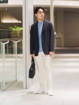 「SUIT SQUARE（スーツスクエア）のアイテム」を使った、SUIT SQUAREさん（メンズ・173cm）の春コーディネート