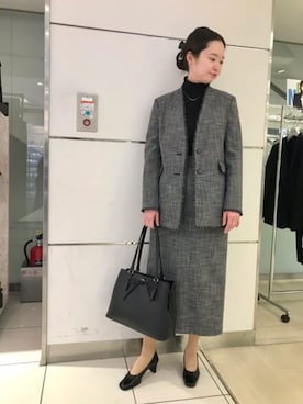 「SUIT SQUARE（スーツスクエア）のアイテム」を使った、SUIT SQUAREさん（レディース・163cm）の春コーディネート