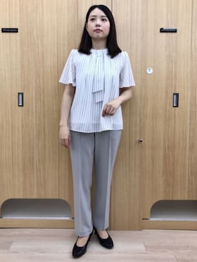 「通勤」｜SUIT SQUAREさん（レディース・159cm）の春コーディネート
