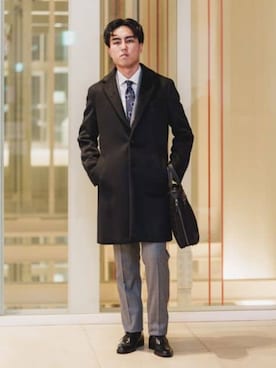SUIT SQUAREさん（メンズ・173cm）の冬コーディネート