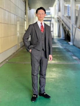 SUIT SQUAREさん(メンズ・173cm)の冬コーディネート