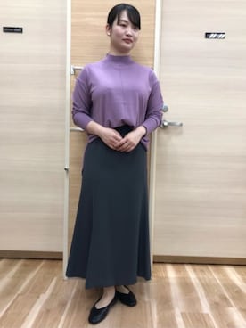 「AOYAMA（アオヤマ）のアイテム」を使った、SUIT SQUAREさん（レディース・158cm）の春コーディネート