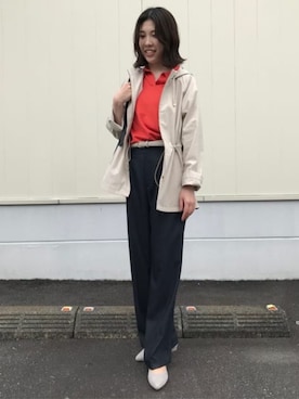 「AOYAMA（アオヤマ）のアイテム」を使った、SUIT SQUAREさん（レディース・168cm）の冬コーディネート