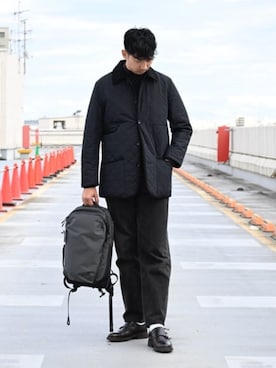 「ACE（エース）のアイテム」を使った、SUIT SQUAREさん（メンズ・190cm）の冬コーディネート