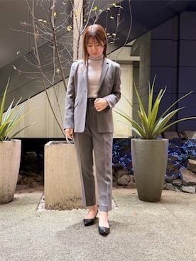 SUIT SQUAREさん（レディース・160cm）の冬コーディネート